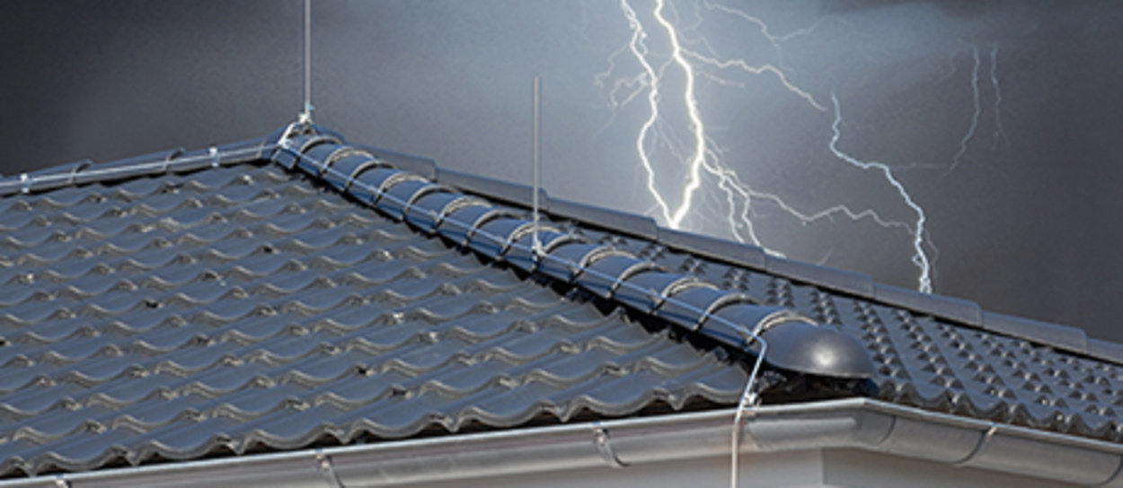 Äußerer Blitzschutz bei Elektro Keller in Leidersbach